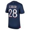 Camiseta de fútbol Paris Saint-Germain 2023-24 C. Soler 28 Primera Equipación - Hombre